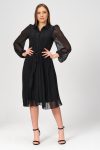 etek kismi piliseli sifon elbise 4937 2