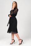 etek kismi piliseli sifon elbise 4939 2