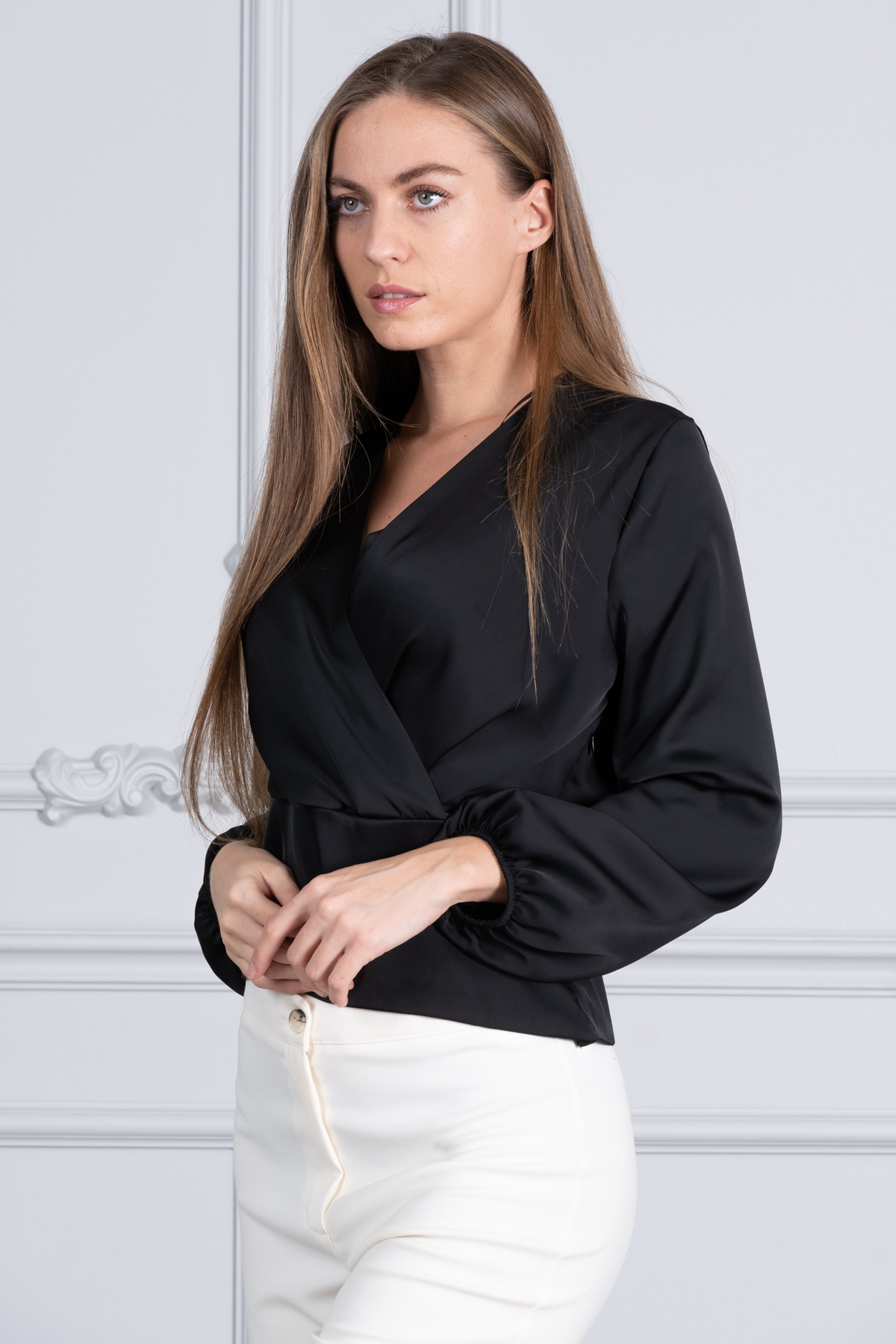 korsajli saten bluz 8488 2